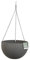 ADEPTNA Beautiful Rattan Effect Hanging Planter – 26cm (10) Hanging Basket | Decorative Plant Pot for Home, Garden & Patio | Stylish Flower Bowl for Indoor & Outdoor Use (GREY)
