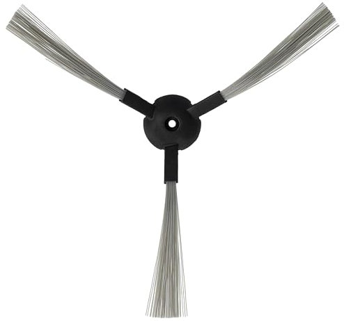 vhbw Brosse latérale compatible avec Hoover RBC011, RBC006, Robo.com2, RBC012, RBC003 011, RBC003 robot aspirateur - noir/blanc