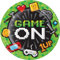 Creative Party Converting Video Game Party Plate, 8.75, Multicolor