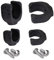 Pmsanzay 4/PK Black Rubber Boat Clips: 2 Big (1.18-1.7in, 30-43mm) & 2 Small (0.78-1.1in, 22-28mm) Ladder Stowing/Boat Hook Storage, Universal Pole Light Clips