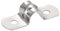 sourcing map 25Stk. starres Rohrband 2 Löcher Rohrbänder 201 rostfreier Stahl Spannrohrklemme Clip 8mm(0,3)