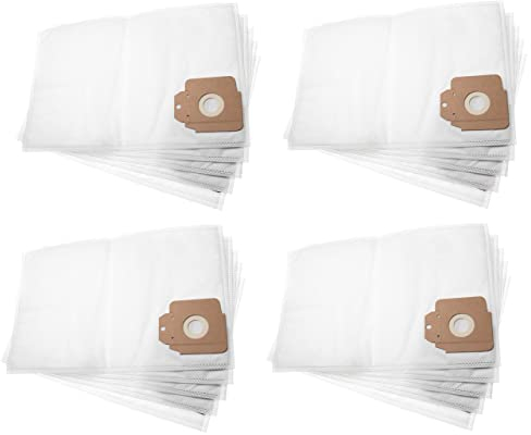 vhbw 20x sacchetto compatibile con Kärcher CV 38/2, CV 38/2 Adv, CV 38/1 Tornado aspirapolvere - microfibra, 40,45cm x 25,6cm Bianco
