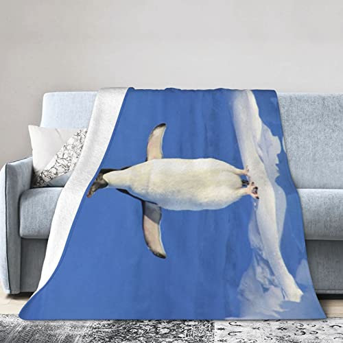 Super weiche Flanelldecke, Pinguin-Decke, Klimaanlage, für Bettwäsche, Sofa und Reisen
