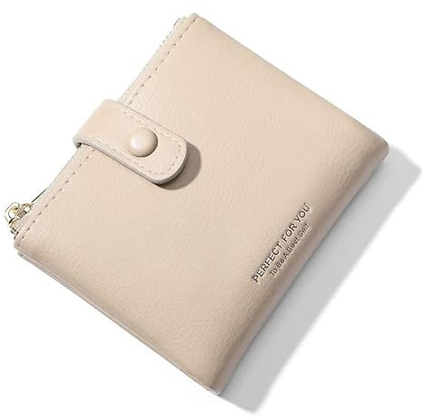 LZSXDWXY PU Leder Geldbörse für Frauen, Kleine Portemonnaie in Khaki