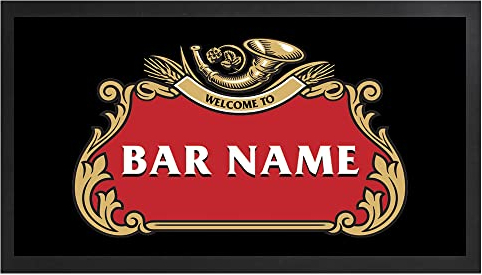 Personalised Stella Bar Runner - Small Bar Runner/Man cave gift/Home Bar/Thin Bar Mat/Bar accessories/Home Bar accessory