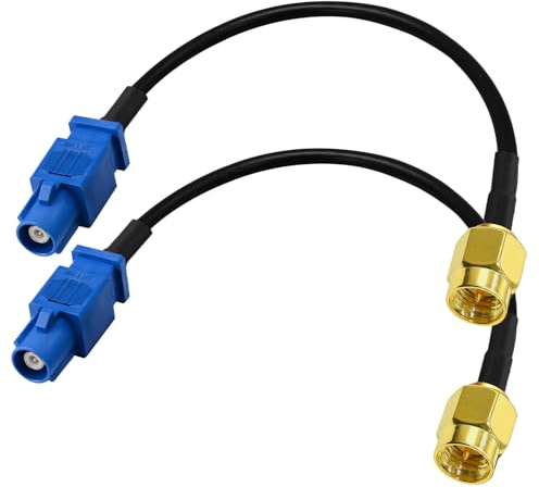 TUOLNK Auto GPS Antennenadapter SMA zu Fakra C Kabel RG174 SMA Stecker zu Fakra C Stecker längerer Adapter Koaxialkabel für Fahrzeug GPS Receivers 6inch(15cm) 2pcs