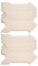 HiCOZZIE 8 Pièces Signe en Bois de Flèche Inachevé, Plaque en Bois Suspendue Vierge, Tranche de Flèche en Bois, Signe de Peinture Rond en Bois