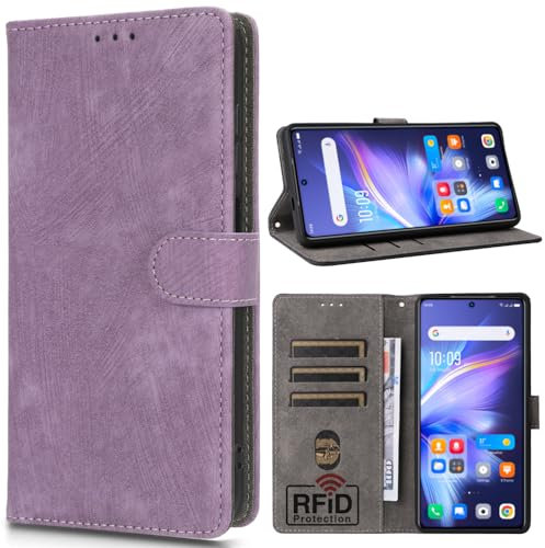 BaiFu RFID Blocco Cover per TCL 505/T509K/T5094, Portabiglietti, Cavalletto, Custodia per TCL 505/T509K/T5094-004