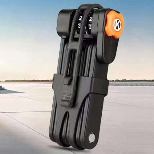 UUE Faltschloss Zahlenschloss, Fahrradschloss Faltschloss, Hochsicherheits Fahrradschlösser, Hohe Sicherheit Fahrradschlösser - Bike Lock, 85 cm