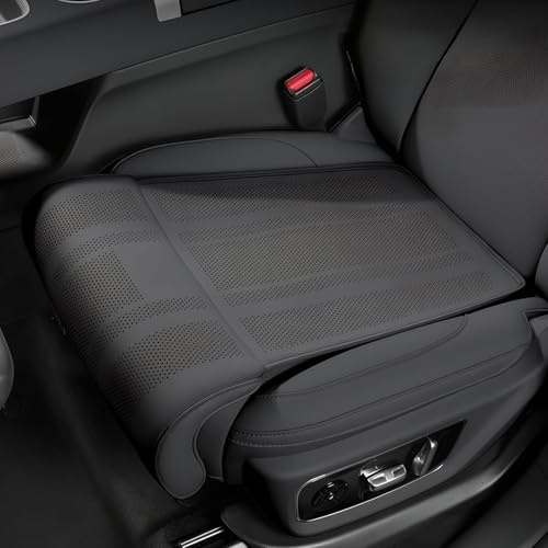 WENINETIES Autositz Verlängerung für Ford Transit/Tourneo Custom 2023-2024 2025, Beinstütze Kissen PU-Leder Ergonomisch Kniekissen Komfort Autofahren Polster,Black