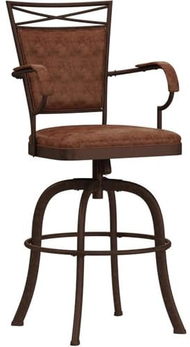 Hillsdale Bridgetown Drehbarer Barhocker, Antik-Bronze-Finish