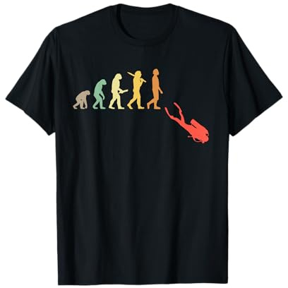 Plongée Évolution Rétro Cadeau Pour Plongeurs T-Shirt