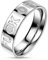 Bungsa Unisex-Ring FUCK OFF Silber aus 316L Edelstahl (54 (17.2))