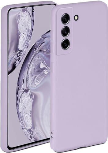 ONEFLOW Soft Case für Samsung Galaxy S21 FE 5G Hülle aus Silikon mit Kameraschutz, Silikonhülle mit erhöhtem Schutz fürs Display, Backcover Schutzhülle, weiche Handyhülle, Flieder