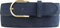 BELTINGER Damen-Gürtel aus Veloursleder 3,5 cm | Velour-Ledergürtel für Damen 35mm | Wildleder-Gürtel mit runder, goldener Gürtelschließe | Marine 100cm