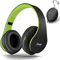 ZIHNIC Bluetooth Headphones Over-Ear, Foldable Wireless and Wired Stereo Headset Micro SD/TF, FM for Cell Phone,PC,Soft Earmuffs &Light Weight for Prolonged Wearing(Green)