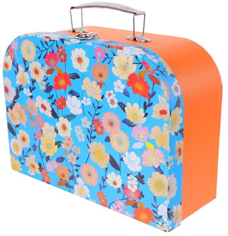 Pappkoffer Storage Geschenkboxen für Geburtstag: Pappkoffer Dekorative Aufbewahrungsboxen Mit Deckel Vintage-Geschenkboxen Mini-Gepäckbox Zur Fotoaufbewahrung Heimdekoration