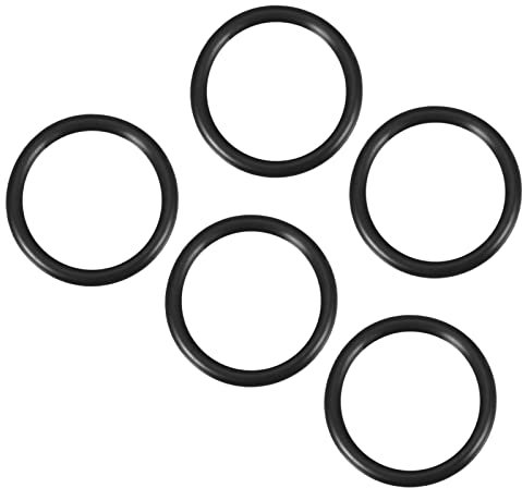 QUARKZMAN 5 Stücke Nitrilgummi Runde Dichtung für Wasserhahn 35mm x 25mm x 5mm für Wasserhahn Klempner Reparatur Dichtung Verbindung, Schwarz