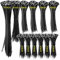Yaluzibi 1200 Pack Cable Ties, Black Zip Ties with UV Resistant, Various Sizes 250/200/150/100mm and Width 3.6/2.5mm, Plastic Heavy Duty Nylon Small Zip Self Locking for Tidy Wires Indoor and Outdoor