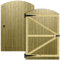 Tongue & Groove Interlocking Fully Framed Arched Top Pedestrian Side Garden Gate Height: 6ft (180cm) x Width: 120 cm Supplied with the Ring Latch Hinge Pack and Bolt