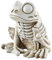 Echtes Froschskelett, Skelettfrösche | Froschschädelstatuen - Dekorative Tierschädel-Froschschädel-Statue für Halloween-Tag der Toten