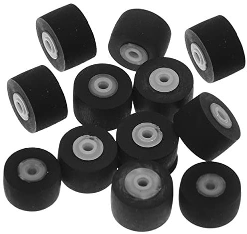 PLAFOPE Ersatz-andruckrollen für Kassettenbänder 12 Stück Kunststoff-lagerrollen für Audio- und Videogeräte