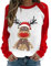 Generisch Weihnachtspullover Schön Damen Regular Fit Tops Xmas Blusentops Rundhalsausschnitt Shirt Oversize Pulli Weihnachts Tshirt Lustiger Weihnachtspullover Damen Weihnachts Sweater Damen