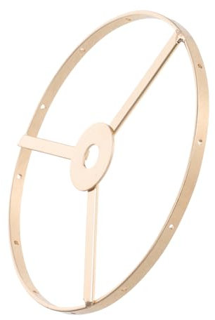 Ciieeo Cristal Lampara Soporte 13cm Marco Hierro Anillo Lampara Jaula Protector Luz
