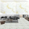 YAYODS 40PCS Marble Effect Vinyl Floor Tiles – Self Adhesive Peel and Stick Flooring, Waterproof White & Gold Marble Pattern Floor Stickers for Living Room, Bedroom, Kitchen, Bathroom, 30x 30cm