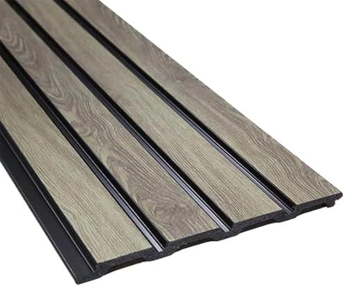 WOLDECOR Sample Polymer 3D Wall Panel, Natural Wood Effect Cladding, 10cm x 21cm, TV Wall Paneling, Slat Look Panel, Ideal for Kitchen, Living Room, Bedroom, Office, WD210-KB