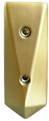 KMERCE Pince Verre Lourde de Garde-Corps, Support Clôtures en Verre pour la Piscine en Acier Inoxydable, Pince de Fixation latérale pour Verre de Main Courante, Balcon, Rampe d'Escalier (1, Doré)