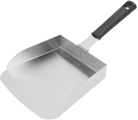 Griddle Food Mover, Edelstahl Griddle Mover mit Griff Smash Burger Spatel Grill Essen Schaufel Großer Metallspatel für Stir Fry Cook