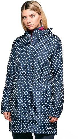 Peter Storm Women’s Parka In A Pack with Adjustable Hood, Waterproof, Breathable, Lightweight & Packable Raincoat (UK, Numeric, 14, Regular, Regular, Blue)