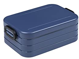 Mepal Take a Break midi – Nordic Denim – 900 ml Inhalt – Lunchbox mit Trennwand – ideal für Mealprep – spülmaschinenfest, ABS