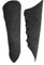 Andracor - Leichte Armstulpe aus echtem Wildleder - spitz zulaufende Armschützer mit Schnürung - Schwarz