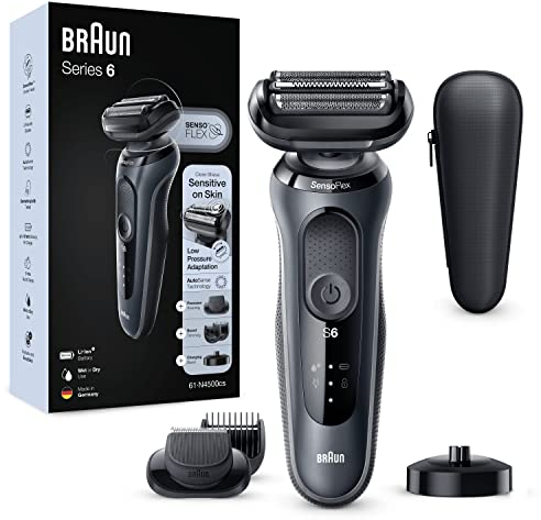 Braun Series 6 60-N4500cs Elektrorasierer Ladestation Barttrimmer grau
