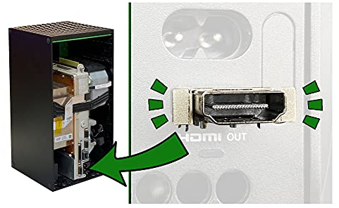 ALIENERGY HDMI Port Ersatz für Xbox Series X, Display Buchse Jack Connector Reparatur für XSX Konsole, M1087810-Original Erstausrüsterqualität