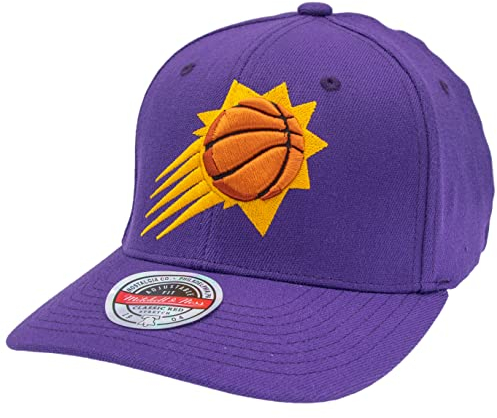 Mitchell & Ness NBA/HWC Team Ground 2.0 Classic Red Curved Snapback - Phoenix Suns, Lila