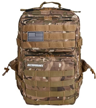 ELITRAINX Militär-Rucksack 25L, Wasserdicht, für Sport, Kabine, Flugzeug, Fitnessstudio, Outdoor, CrossTraining by ELITEX TRAINING