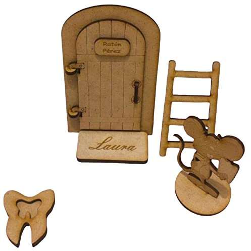 Puerta ratón Pérez madera personalizada
