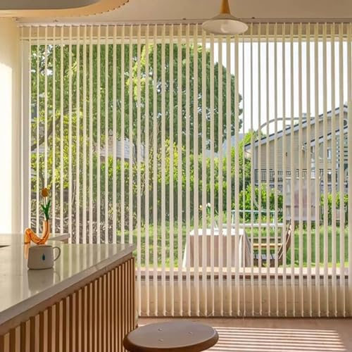 Vertikaljalousie 60cm 70cm 80cm 90cm 100cm 110cm 120cm,60% Verdunkelung Vertikale Jalousien,Vertikale Jalousien Für Türen Fenster,Haus Dekorative Lamellenvorhänge Aus Stoff,W×H-120x120cm/47x47in