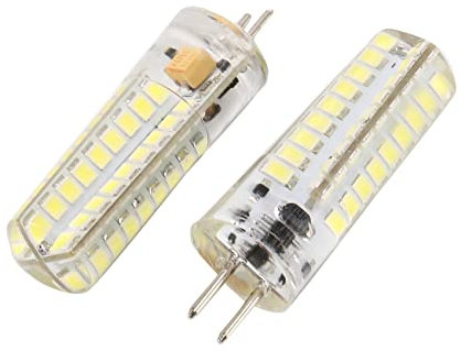 Qutsvosh 2 bombillas LED GY6.35 de 6,5 W 72 2835 SMD LED 320 50 W equivalente a halógeno regulable puro 6000 K ángulo de haz de 360 grados bombilla de maíz de silicona