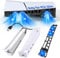 FASTSNAIL Horizontal Stand & Cooling Fan for PS5 Pro/Slim Digital/Disc, Controller Charger Station with 4 USB Hub, Separate Silent 3 High-Speed Fan with USB 3.0 Port & LED Light for PS5 Slim Console