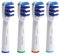 Chiinet Testine di ricambio per spazzolino elettrico Oralb Tri-Zone, EB30, compatibili con spazzolino elettrico Oralb, 4 pezzi
