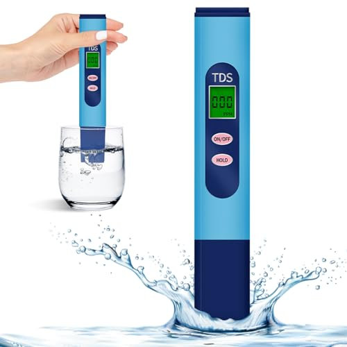TDS Messgerät,Wassertester Trinkwasser Mikrosiemens Messgerät und PPM Messgerät Wasser TDS Wasserqualität Tester Trinkwasser Wassertest TDS Messgerät für Trinkwasser Pool Aquarium Teich