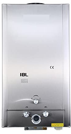 LANGNISHI Electric Water Heater LPG Propane Gas Hot Water Heater Butane Gas Tankless Instant RV Boiler With Shower Kit Indoor Whole House Water Heater for Shower Bathroom Kitchen Washing(18L)