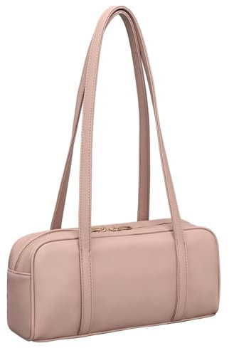 Swing Bag Shoulder Bag For Women Vegan Leather Ladies Clutch Retro Tote Handbags Satchel Bag Trendy Purse, Lilac, M