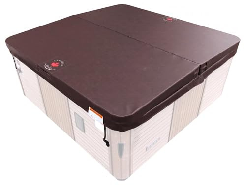 CANADIAN SPA CO. Isolierabdeckung PROLINE, 213 x 213 cm, Braun, 7,5 cm dick, Poolabdeckung eckig, Abdeckung für Whirlpool