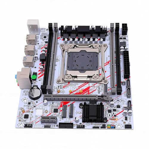 VBESTLIFE Scheda Madre da Gioco X99, Supporto a 3 Socket LGA 2011 per CPU E5 V3 V4, DDR3 a 4 Canali da 128 GB, Doppio M.2 NVMe NGFF, PCIe X16, Gigabit LAN, USB 3.0, per PC Desktop