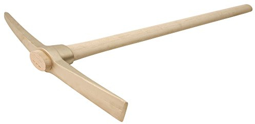 Dönges Kreuzhacke funkenfrei mit Stiel, 3 kg, Sonderbronze CuAl10Ni 1255802S (Hacke Spitzhacke Kreuzpickel)
